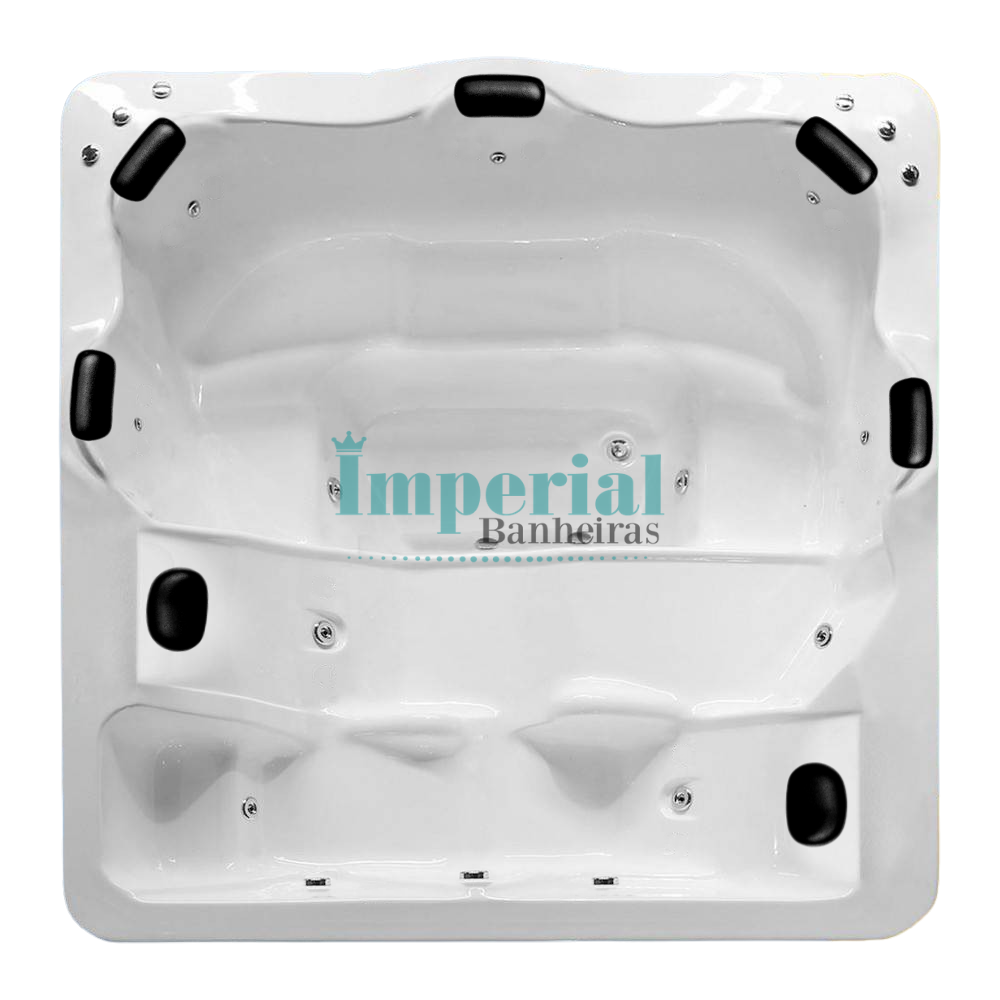 Spa com hidro 7 lugares - Copacabana 2.40x2.20 / Completa para funcion