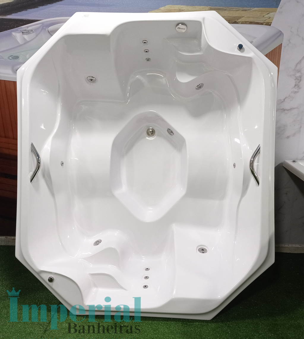 Spa 4 a 6 lugares com hidro 210x190 Piccoli Aquecedor + led