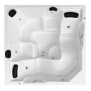 Spa quadrado 5 lugares hidro + aquecedor + cromoterapia