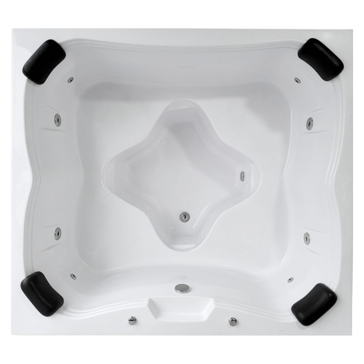 Spa 4 Lugares 1.65 x 1.50 Com Aquecedor e Cromoterapia