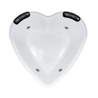 Banheira de Canto com hidro Coração (C) 1.93 (L) 1.93 (A) 0.60