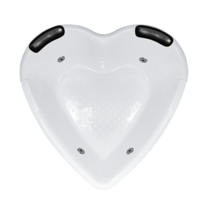 Banheira de Canto com hidro Coração (C) 1.93 (L) 1.93 (A) 0.60