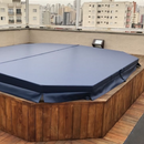 Tampão térmico azul marinho - sob medida