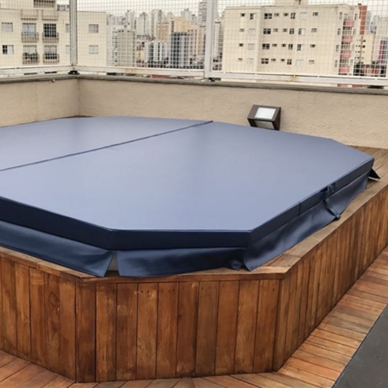 Tampão térmico azul marinho - sob medida