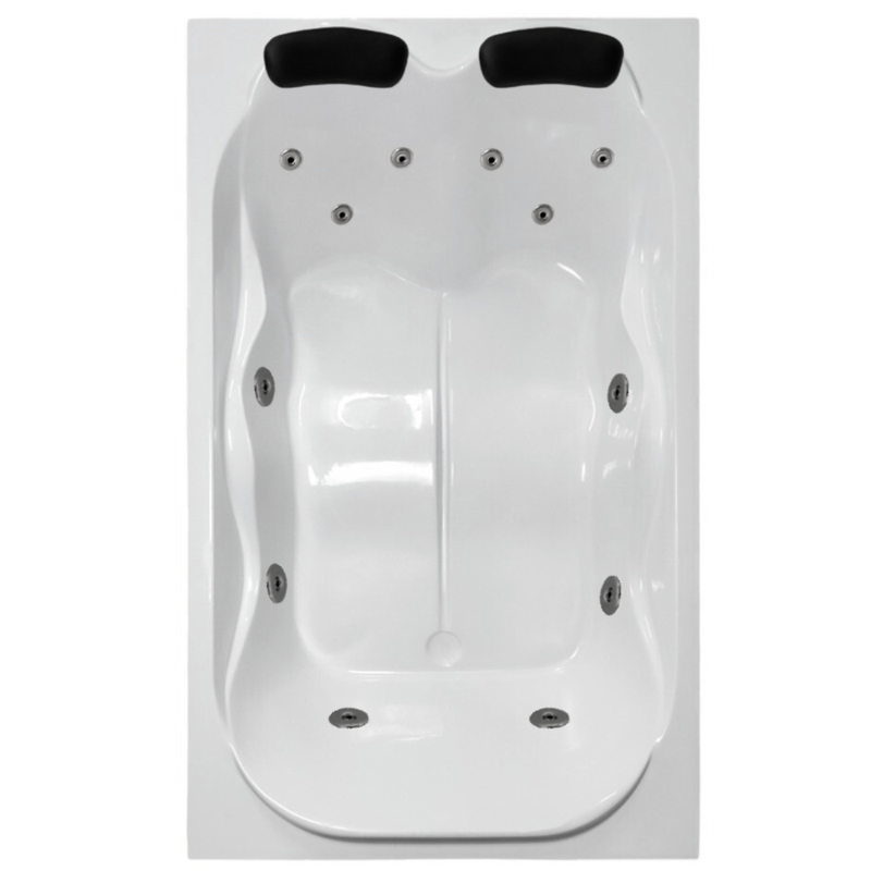 Banheira Dupla Com Hidro Frinze (C) 1,80 (L) 1,10 x (A) 0,49