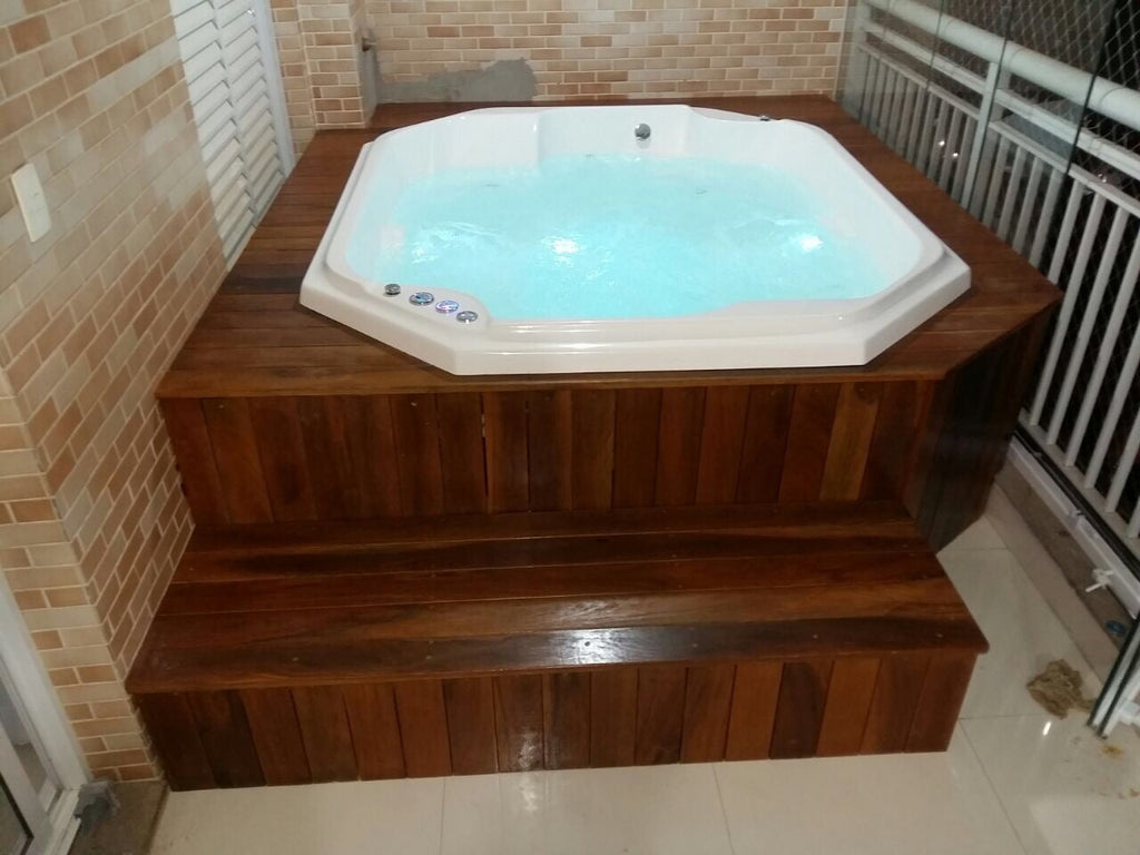 Spa 4 a 6 lugares com hidro 210x190 Piccoli Aquecedor + led
