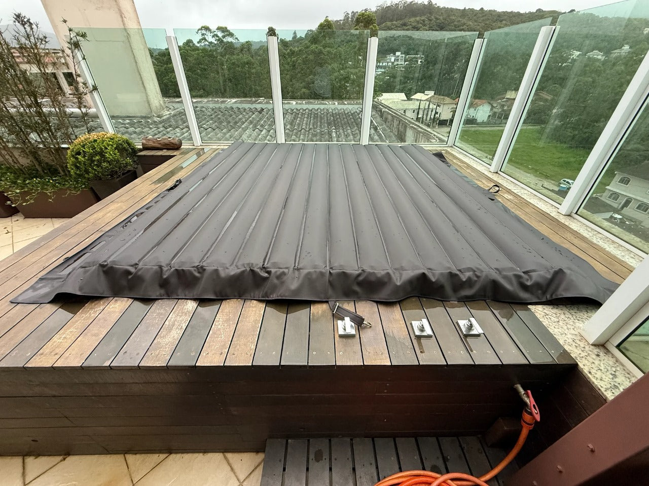 Capa térmica enrolavel café - sob medida