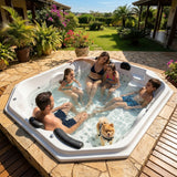 Spa Piccolo 6 lugares hidro + aquecedor + cromoterapia
