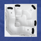 Banheira spa 2x2 para área externa completa + aquecedor + led