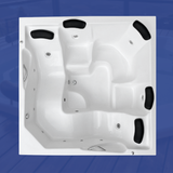 Banheira 2x2 spa completa com hidro 5 pessoas Aquecedor + cromoterapia