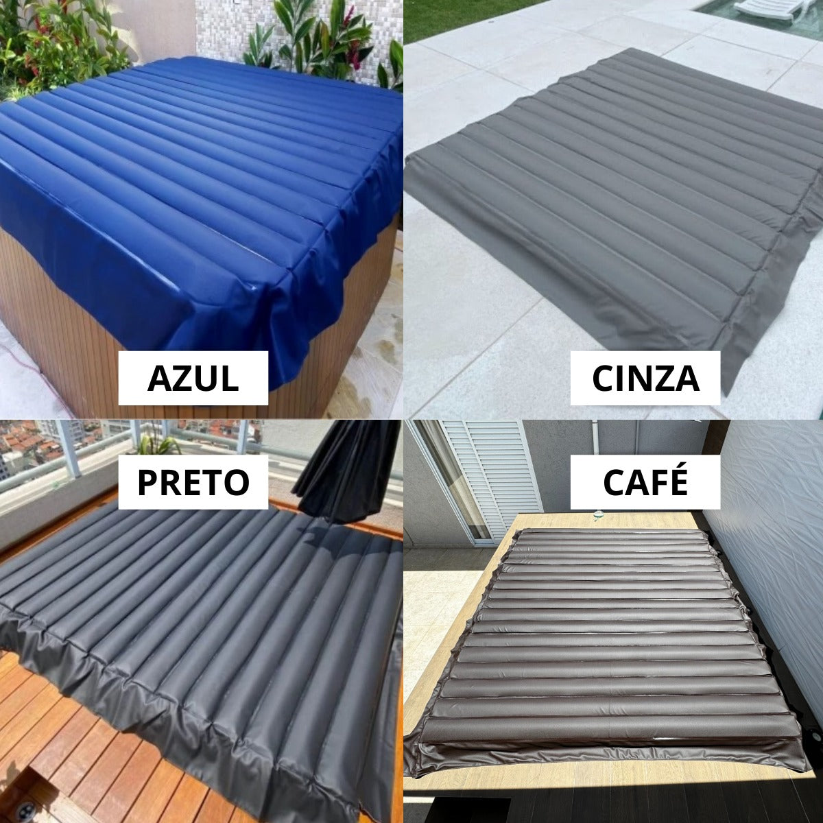 Capa Termica Enrolavel 2,20x2,40 P/ Spa Jacuzzi Ofurô