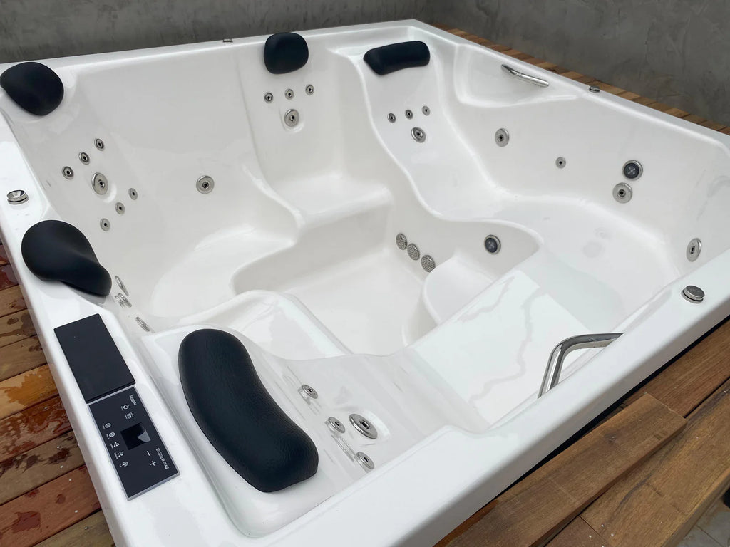 Banheira spa 2x2 para área externa completa + aquecedor + led