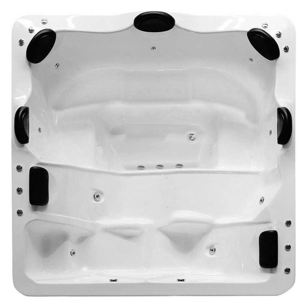 Spa de fibra com hidro completa 7 lugares Aquecedor + led