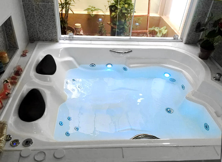 Banheira Dupla Com Hidro Grécia Master (C) 1.80 (L) 1.40 (A) 0.50