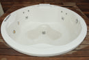 Banheira Spa Redondo C/ Hidro Aquecedor e Cromoterapia -  4 lugares