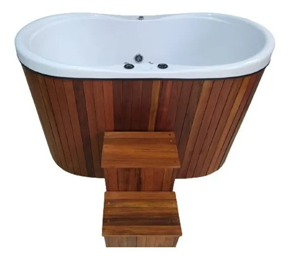 Ofurô Duplo Star 1.50 x 0.80 Com Hidromassagem Aquecedor e Cromoterapia