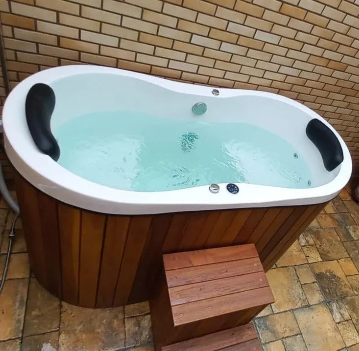 Ofurô Duplo Star 1.50 x 0.80 Com Hidromassagem Aquecedor e Cromoterapia