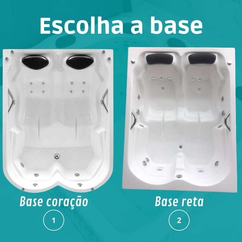 Banheira Com Hidromassagem Dupla Grécia Master